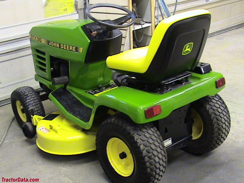 John Deere STX30 rear view.