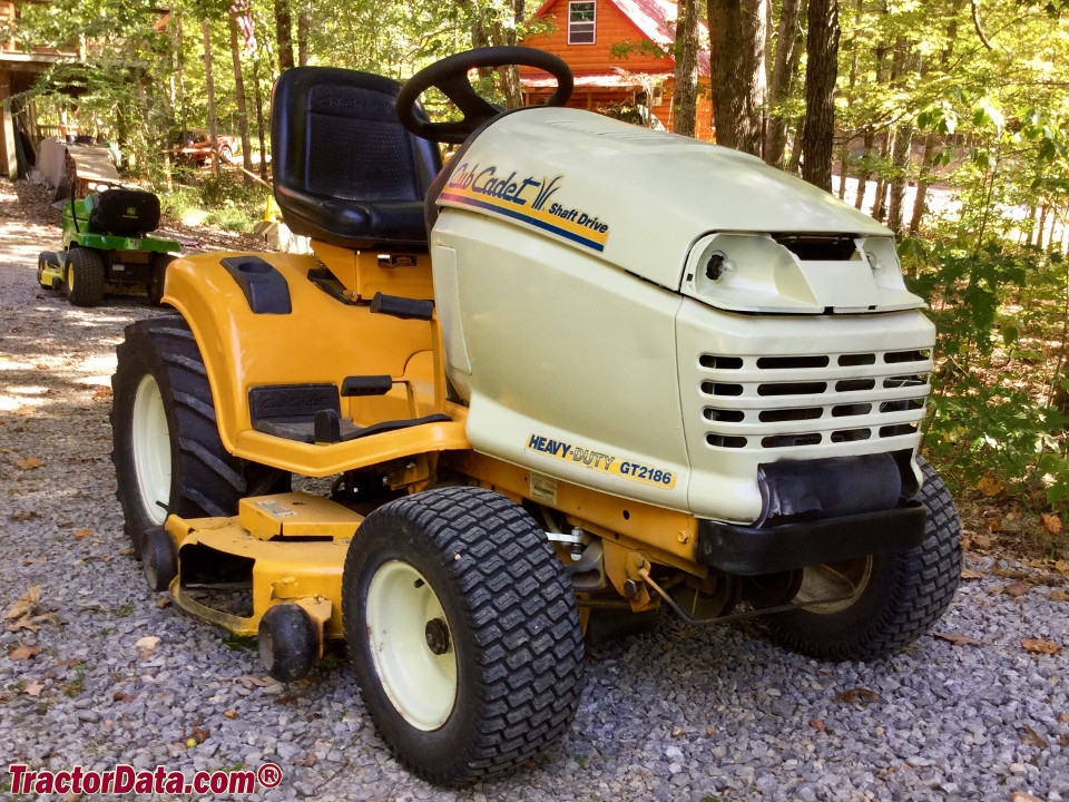 Cub Cadet GT 2186 garden tractor with 44-inch mower deck.