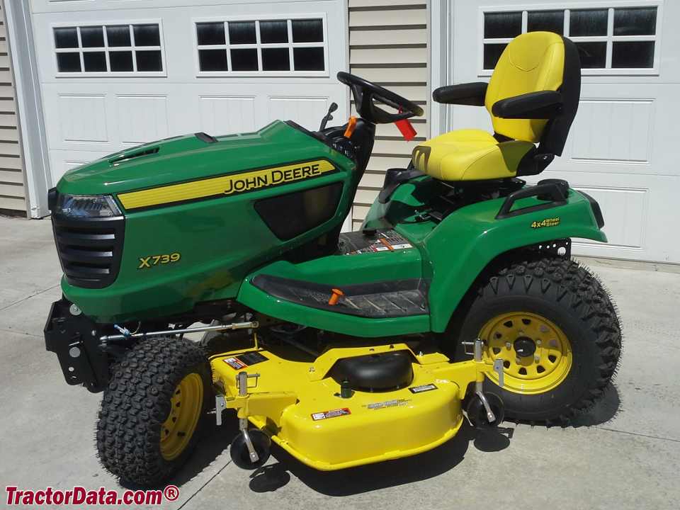 John Deere X739 with 60-inch mower deck.