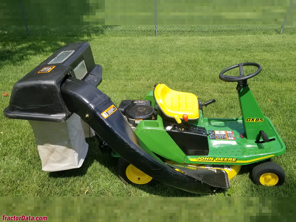 John Deere GX85 with rear bagger.