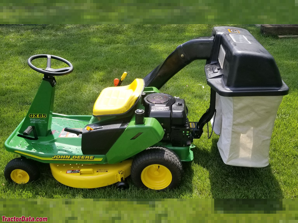 John Deere GX85 with rear bagger.