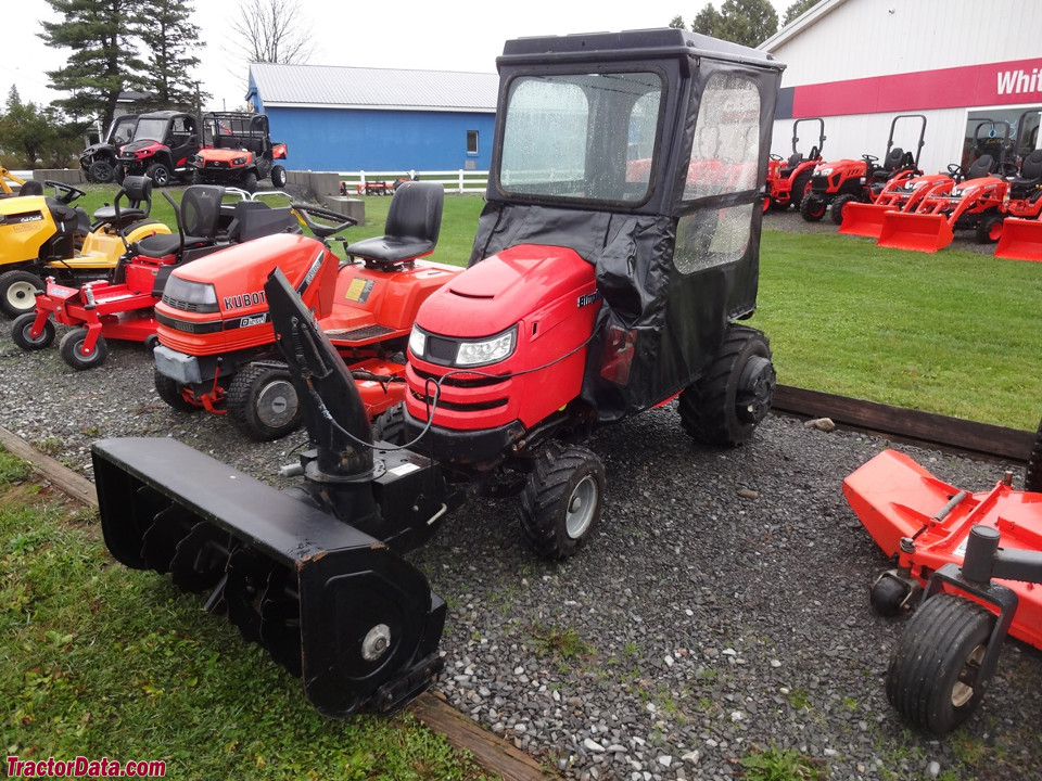 Simplicity Broadmoor 27/52 with weather cab and snowblower.
