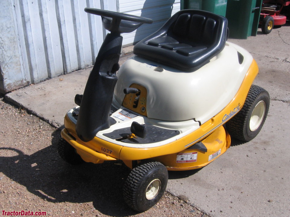 Cub Cadet 1027 rear-engine riding lawn mower.
