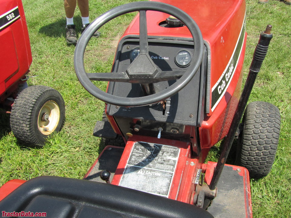 Cub Cadet 582 Special operator station and controls.