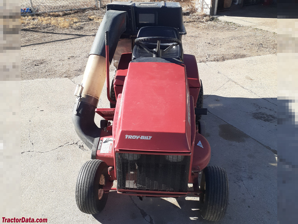 Troy-Bilt 3312HR with grass bagger.