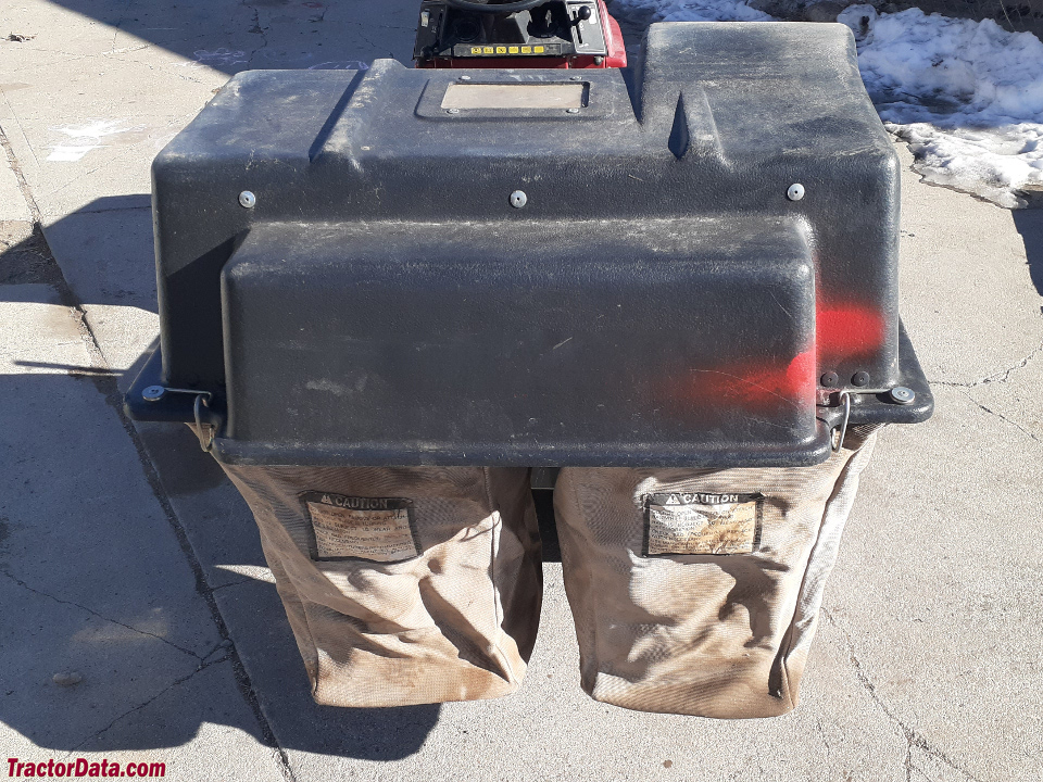 Troy-Bilt 3312HR with grass bagger.