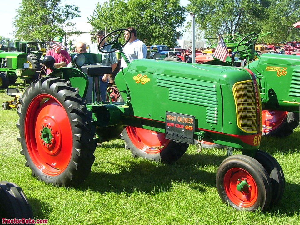 Oliver 60 row-crop tractor, left side.