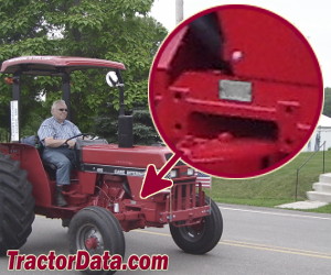 CaseIH 495 serial number location